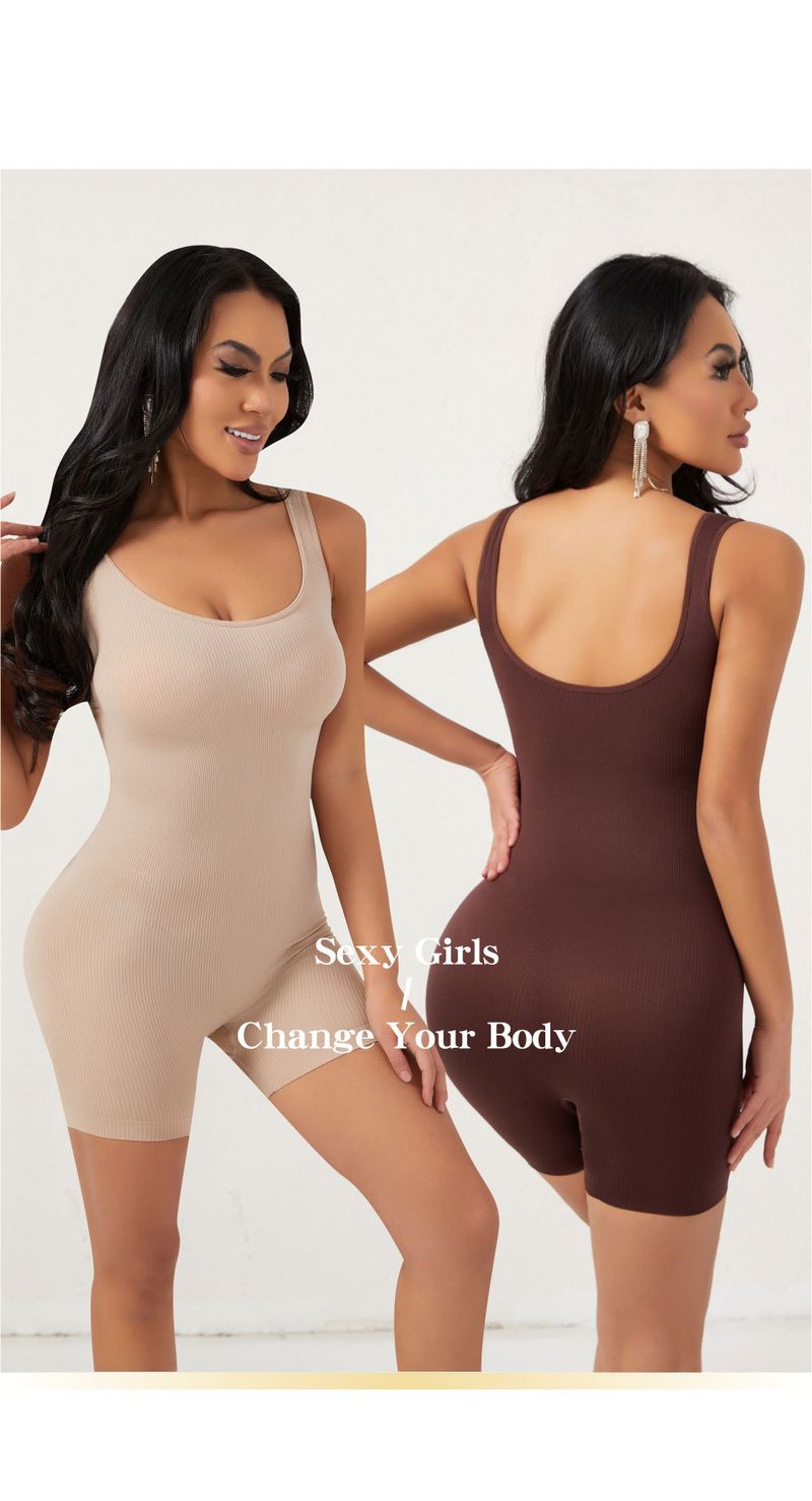 Kadınlar İçin Şekillendirici Bodysuit Vücut Şekillendirici Tulum Göğüs Destekli Toparlanmış U Sırt Karın Korse Tek Parça, Sıkı Bel Korse Kalça Kaldırma İç Çamaşırı_voghion.com