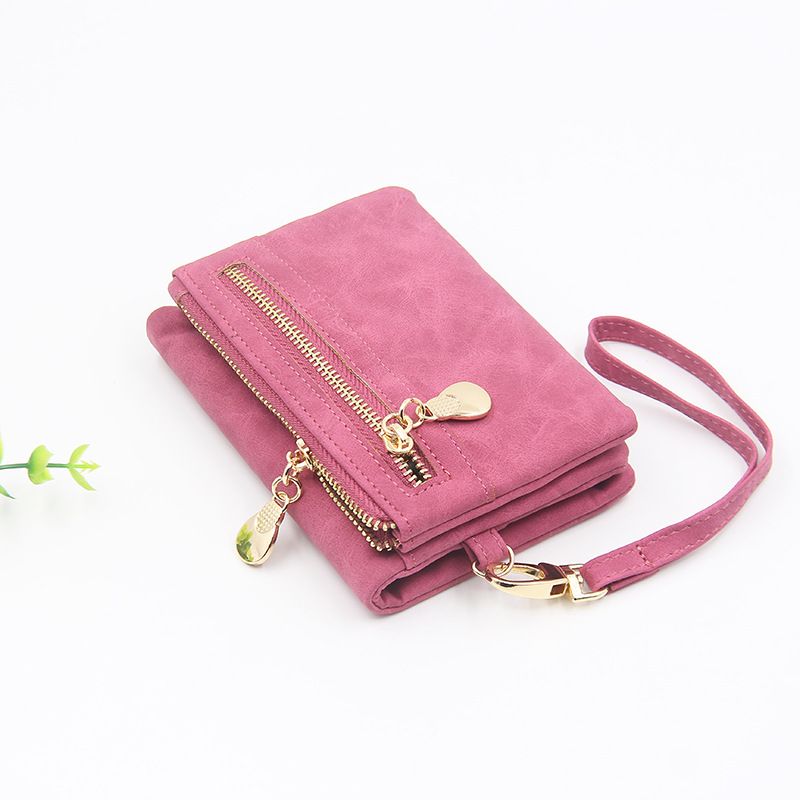 New Women's Zipper Niche Mini Foldable Handheld Coin Purse Wallet_voghion.com