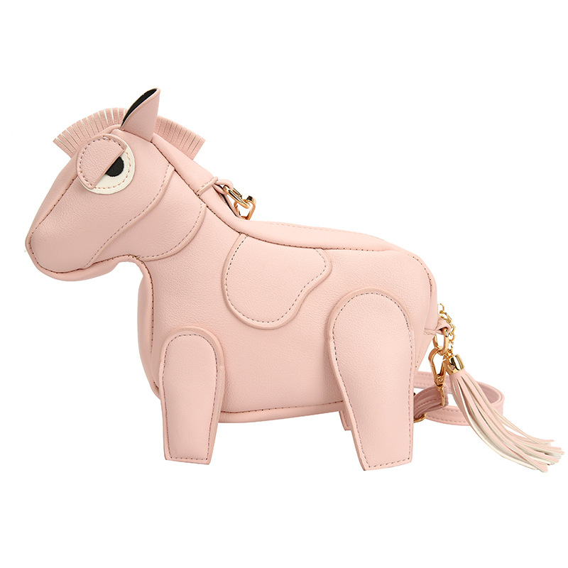 Design alla moda da donna, bambola carina, personalità divertente, marchio trendy, forma cartoon monospalla, borsa a tracolla in pony_voghion.com