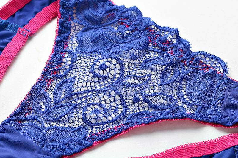 CRAZYLIFE Ensemble soutien-gorge push-up sexy en dentelle, soutien-gorge et culotte transparents, string transparent, ensemble de lingerie pour femmes_voghion.com