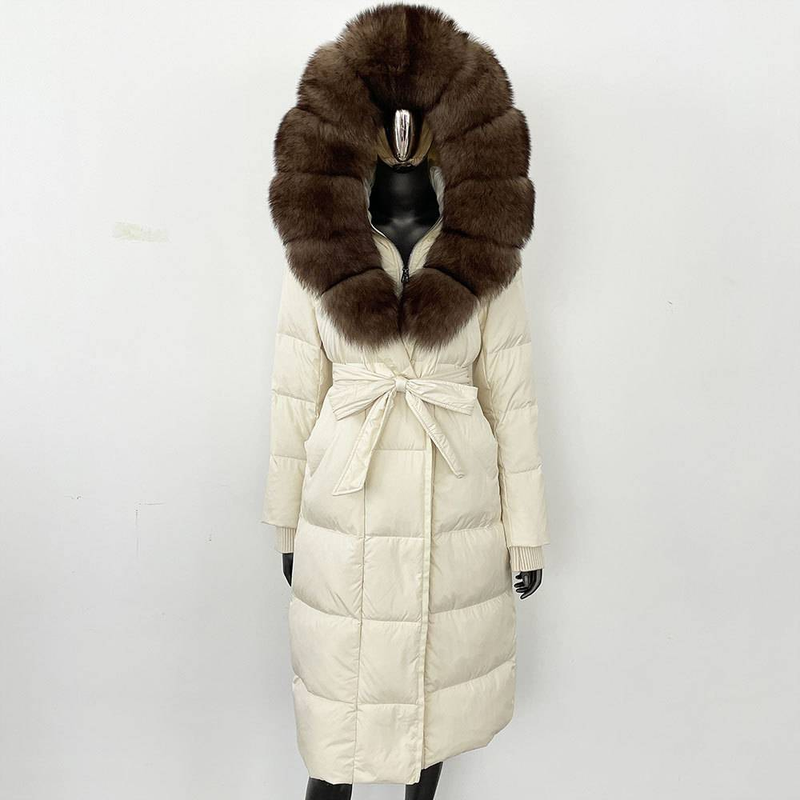 Damenbekleidung Wintermode Wahl Lange Für Frauen Verdicktes Fell Taille Mit Kapuze Temperament Abnehmen_voghion.com