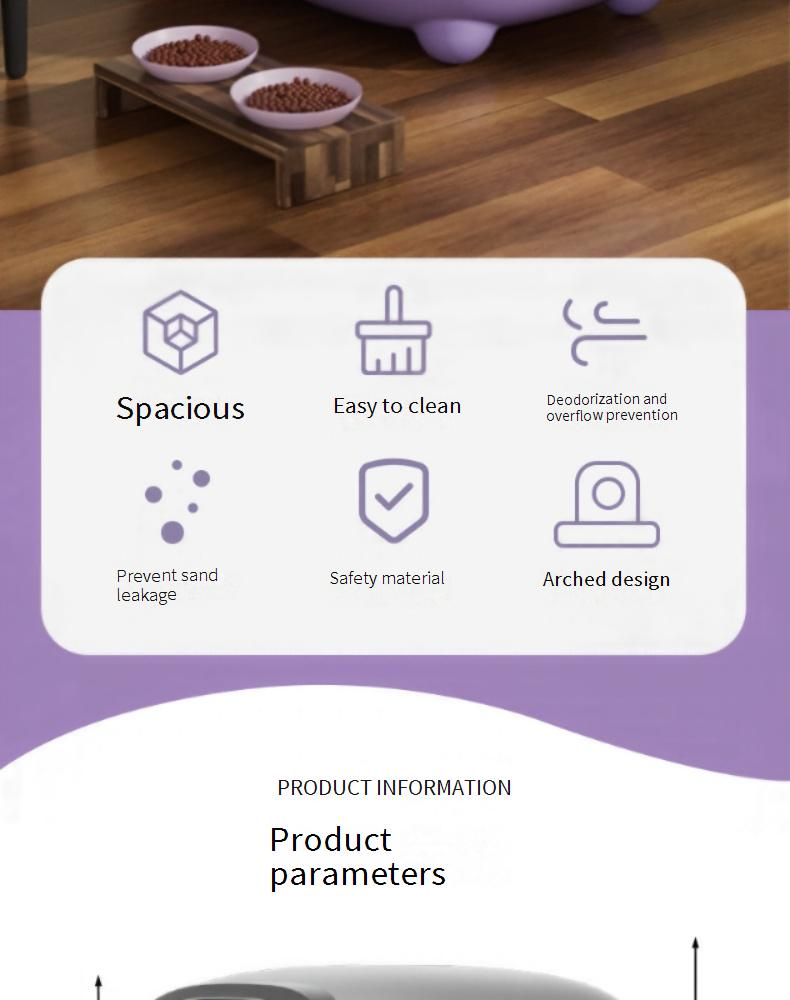 Cat Supplies Cat Litter Box Extra Large Huge Cat Toilet Ultraviolet Sterilization Fully Enclosed Cat Litter Box Cat Feces Box_voghion.com