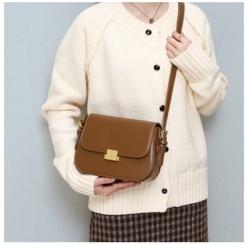 VINEY Bag Ladies 2025 Nová Crossbody kabelka Tofu taška Jedno rameno v podpaží Malá taška Vysoce kvalitní dámská taška z pravé kůže_voghion.com