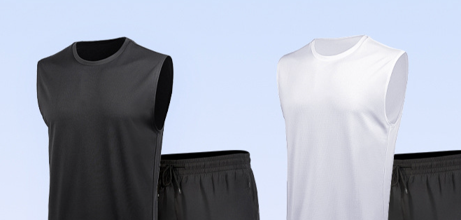 Men's Clothing Quick Drying Sports Suit Men's Summer Vest Shorts Sleeveless T Shirt Fitness Basketball Suit Physical Examination_voghion.com