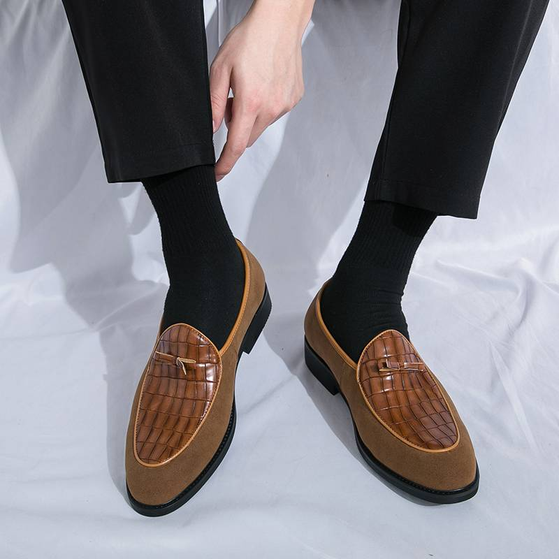 Herrenschuhe Casual Herren Loafer Atmungsaktive Büro Formelle Schuhe Herren Designer Slip On Driving Schuhe Plus Größe 38-46_voghion.com