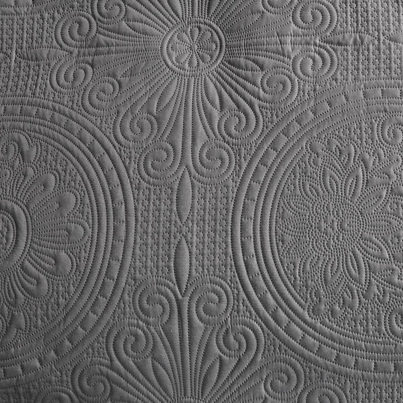 CG14 Großes rundes Set im europäischen Stil, geeignet für Schlafzimmer und Wohnzimmer (1 * Tagesdecke + 2 * Kissenbezüge, kein Bettdeckenkern oder Kissenkern)_voghion.com