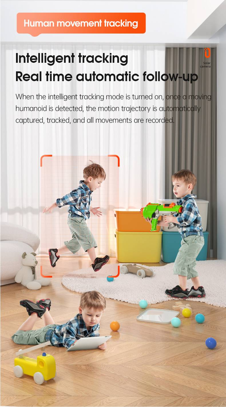 Smart Surveillance Camera With Visual Two-way Video Call, One-touch Call, Screen-equipped Home Baby Monitor_voghion.com
