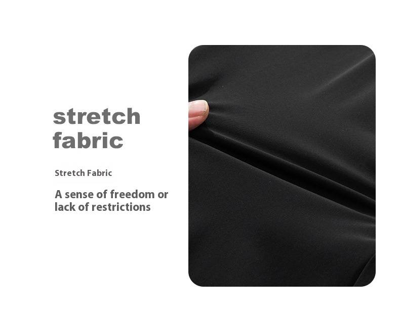 Pantalones casuales elásticos para hombre: transpirables, de secado rápido, de alta elasticidad, cómodos para todas las estaciones, con pierna recta y puños ajustables._voghion.com