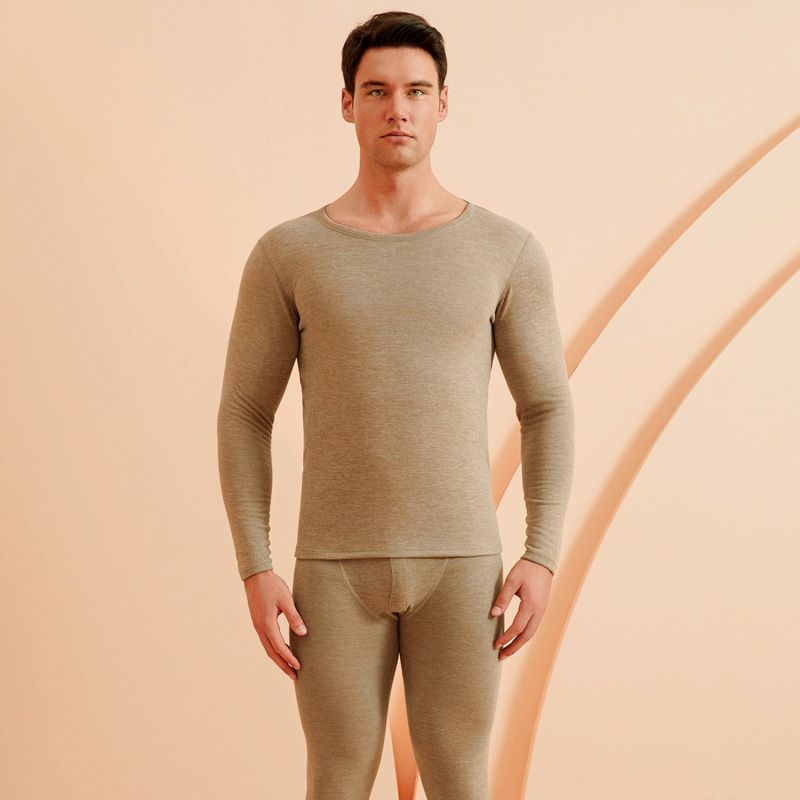 Men's & Women's Thermal Underwear Set - Cashmere Silk Blend, Fleece-Lined, Warm Winter Base Layer, Unisex Long Sleeve & Pants, Soft & Breathable_voghion.com