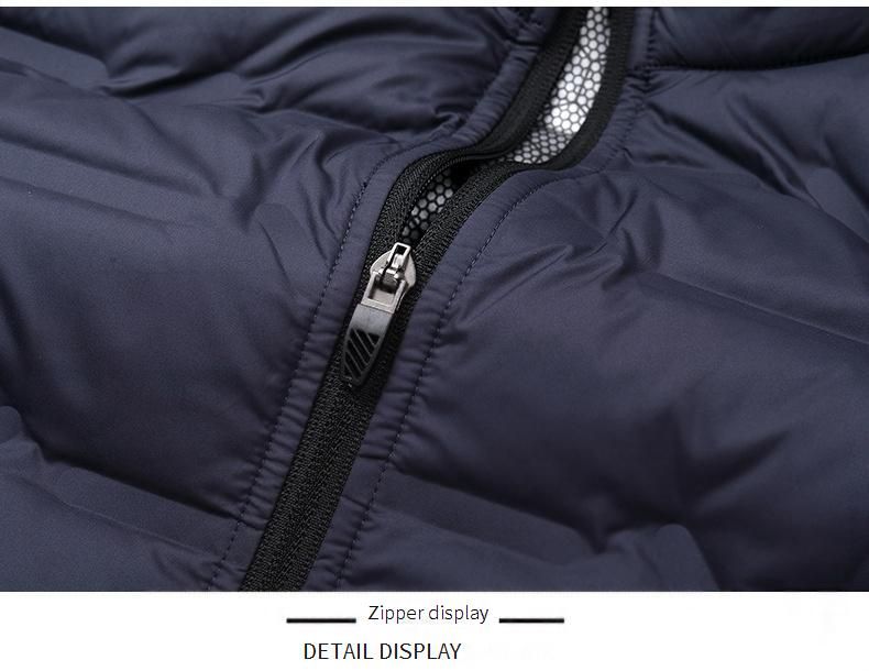 Winter-Steppjacke mit Kapuze für Herren und Damen – Entendaunen mit 600er Füllkraft, wasserabweisend, leichter und warmer Mantel für Outdoor-Aktivitäten_voghion.com