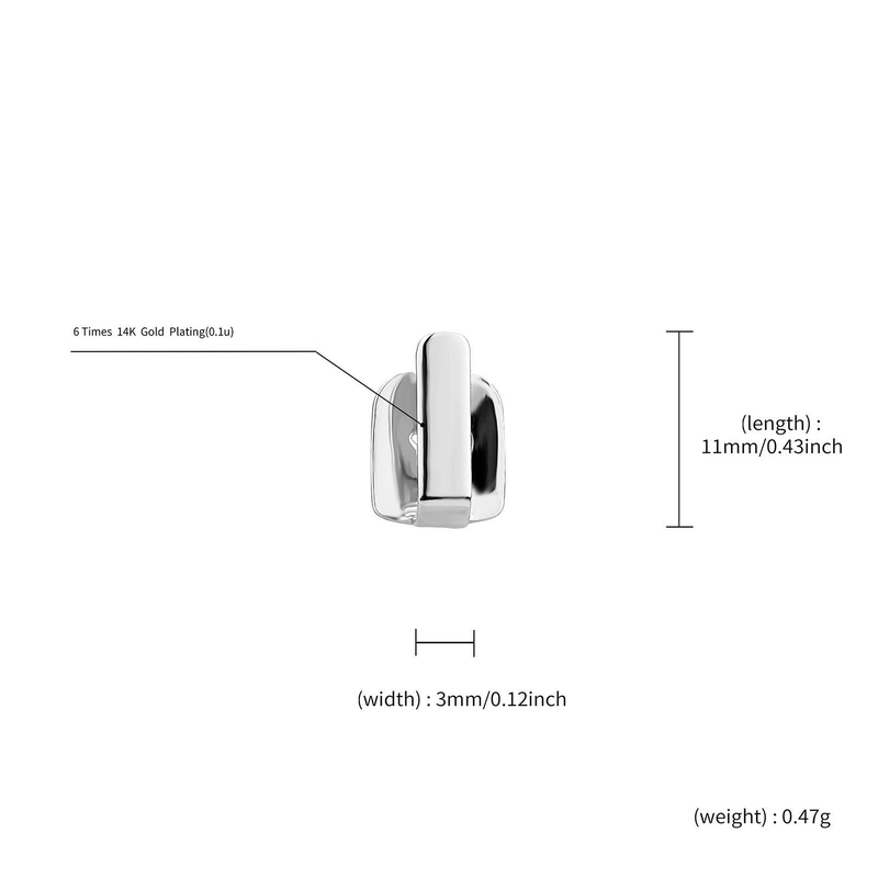 Dental Grill Popular Three Piece Set Of Teeth Gaps, Smooth Vertical Bar Braces, Hip Hop Style, Daily Wear, Cool Tooth Decoration_voghion.com