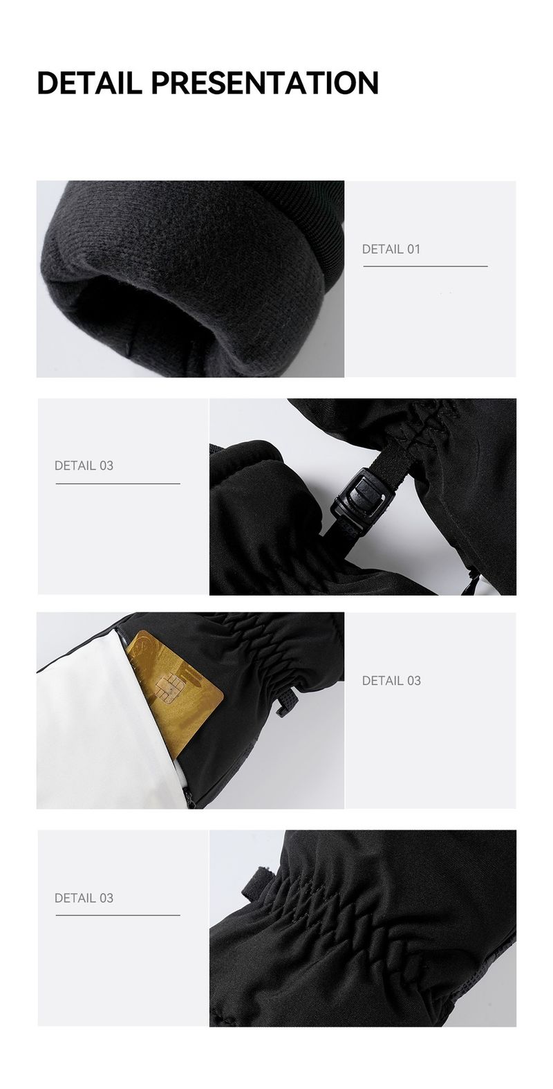 Special Ski Gloves For Men And Women In Winter With Temperatures Below Zero, Waterproof Thickened Double-board Warm Gloves_voghion.com