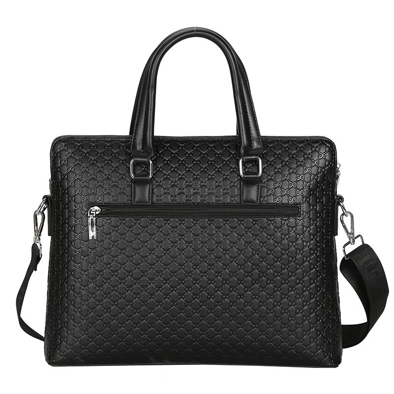 New Classic Men's Multifunctional Handheld Shoulder Fashion Design Casual Business Briefcase Leather Bag_voghion.com