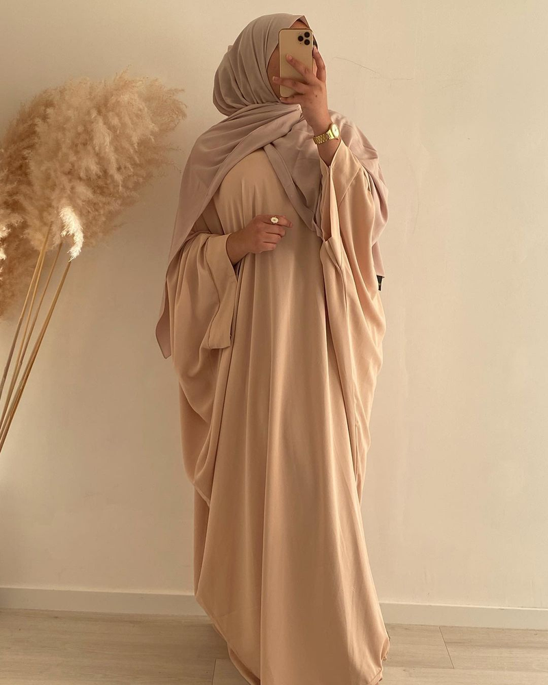 Vestido de bata turca de Oriente Medio, Dubái, vestido de talla grande_voghion.com