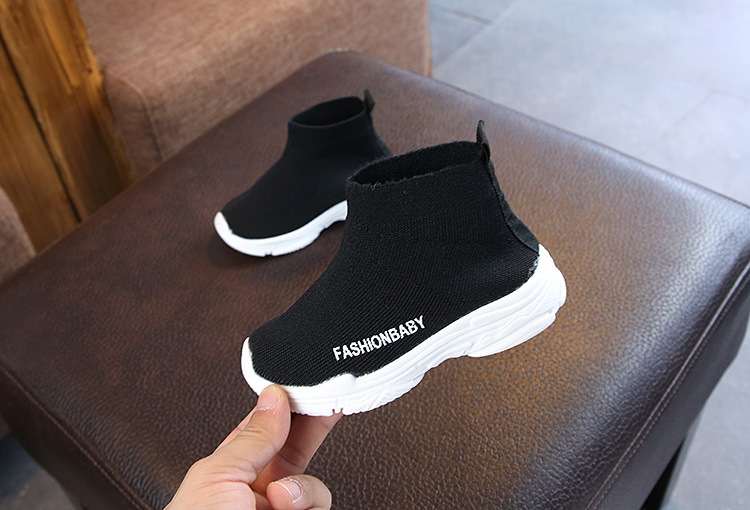 XUANMU Kinder Turnschuhe Kinder Casual Schuhe Slip-on Atmungsaktive Kinder Socken Schuhe Non-slip Schnee Stiefel Jungen Mädchen Sport Schuhe f0090_voghion.com