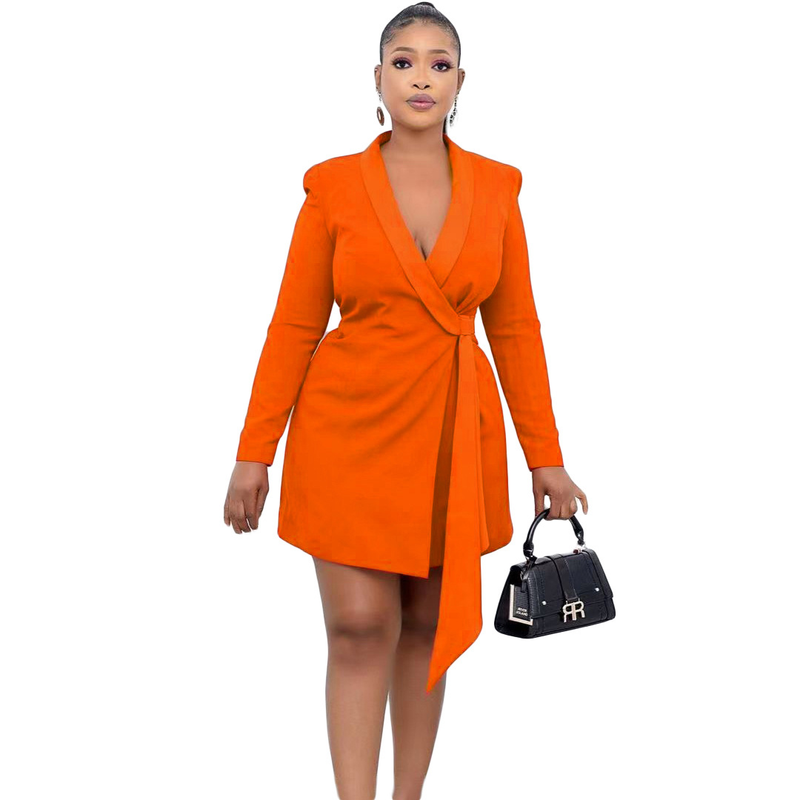 Damen-Kleid für Pendler, Büro, schmale Passform, Trägerrock, großes Kleid_voghion.com