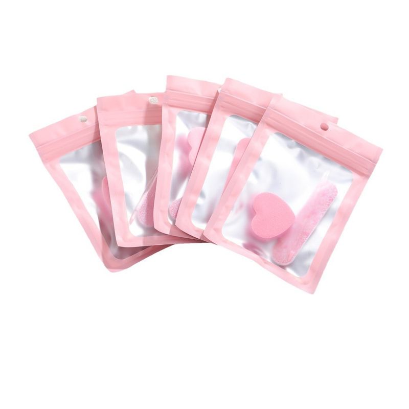 Tragbarer dreiteiliger Kristallstab, herzförmiger Schwamm, Frühlingszwiebelpulver, Nagelfeile, Maniküre-Werkzeug-Material-Kit-Set_voghion.com