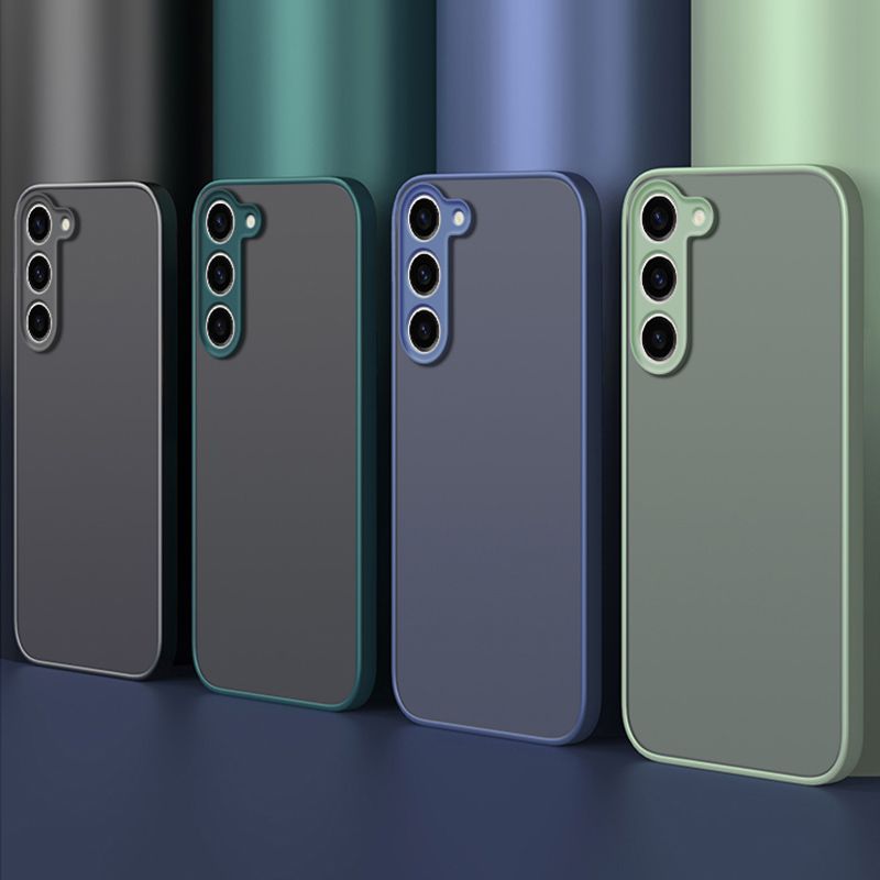 Lyxigt matt silikonskal för Samsung Galaxy A14 A24 A34 A54 A15 A25 A35 A55 A16 A26 A36 A56 Armor baksida fodral fodral_voghion.com