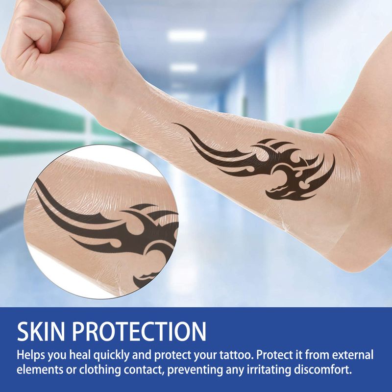 Jaysuing Tattoo Transparent Broderie Folie Protectoare Impermeabilă Barieră Antibacteriană Respirabil Îngrijire Autocolant_voghion.com