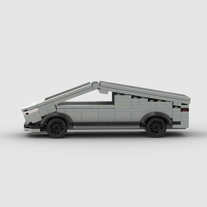 Cyberpunk Racing Torn Apart Car Small Particle Building Blocks Assembly Educational Model Toy_voghion.com