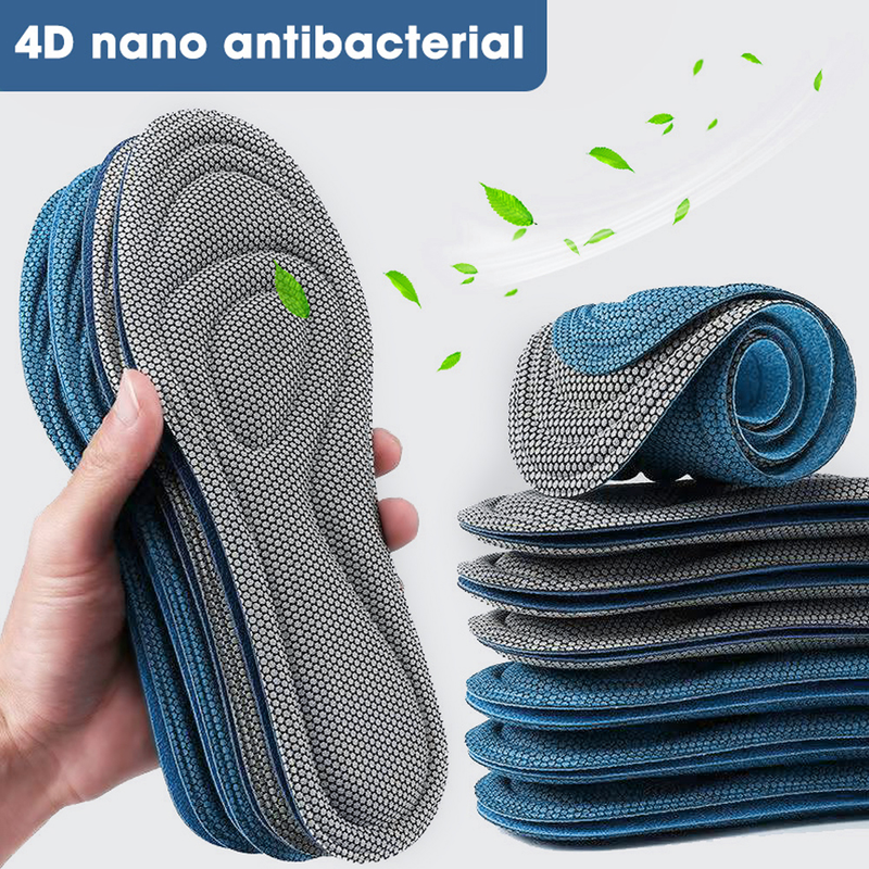 2/6 stk Memory Foam Ortopædiske indlægssåler Til mænd kvinder Sko Antibakteriel Deodorisering Svedabsorptionsindsats Sport_voghion.com