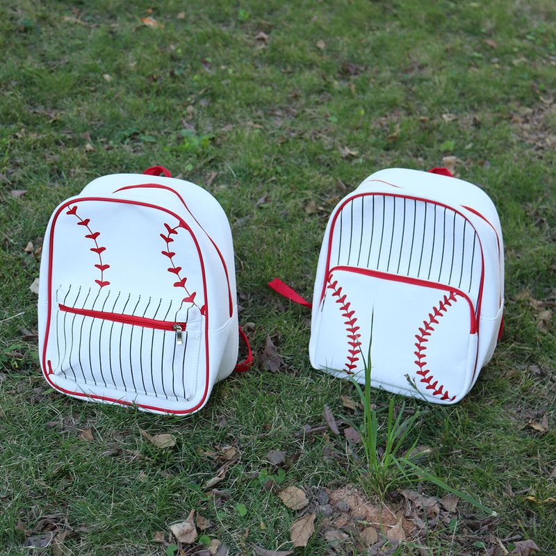 Backpack yellow baseball softball backpack European and American style outdoor children backpack cross-border primary school student schoolbag_voghion.com