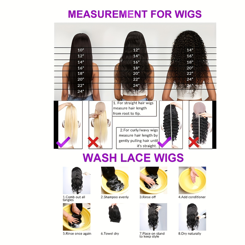 13x4 Front Lace Human Hair Wig Body Wave _voghion.com