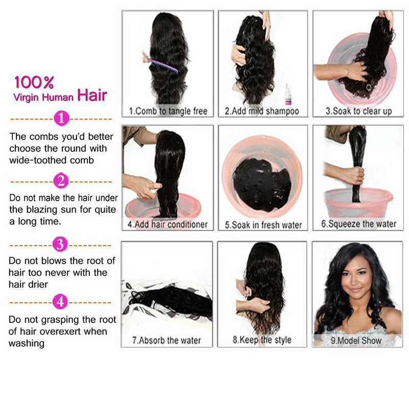 Parrucche bionde vergini di capelli umani di densità del 150% 613# Parrucche corte di colore biondo chiaro pre pizzicate_voghion.com