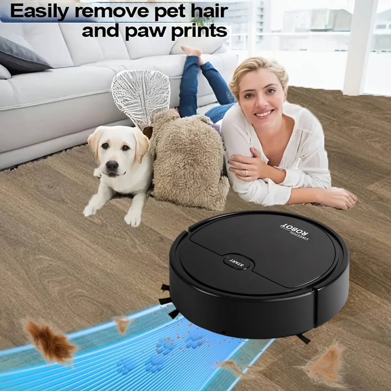Robot Vacuum Cleaner - Compact Flat Design, Powerful Suction And Navigation System, Ideal For Home And Commercial Cleaning_voghion.com