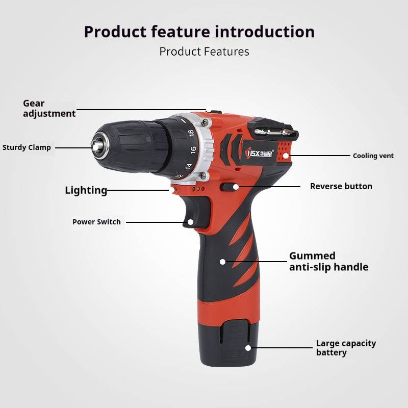 Cordless Lithium-Ion Drill With Multi-Speed Control & Reversible Function – Lightweight & Powerful For DIY & Professional Use_voghion.com