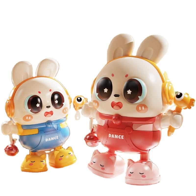 2025 Giocattoli Montessori per bambini, carini, cantanti e danzanti, a forma di coniglio elettrico, per neonati da 0 a 3 anni, giocattoli educativi per gattonare_voghion.com