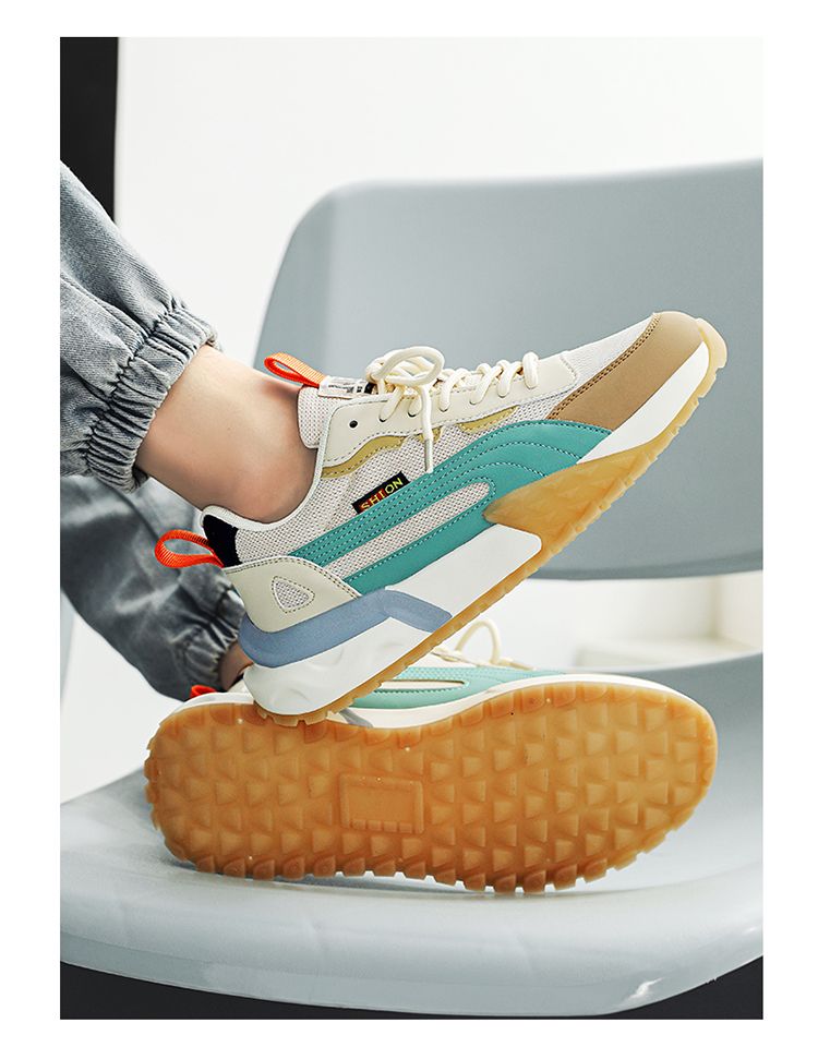 Scarpe sportive estive da uomo 2024 nuove in rete Forrest Gump per ragazzi, casual, da corsa, nere, da papà, Putian, alla moda_voghion.com