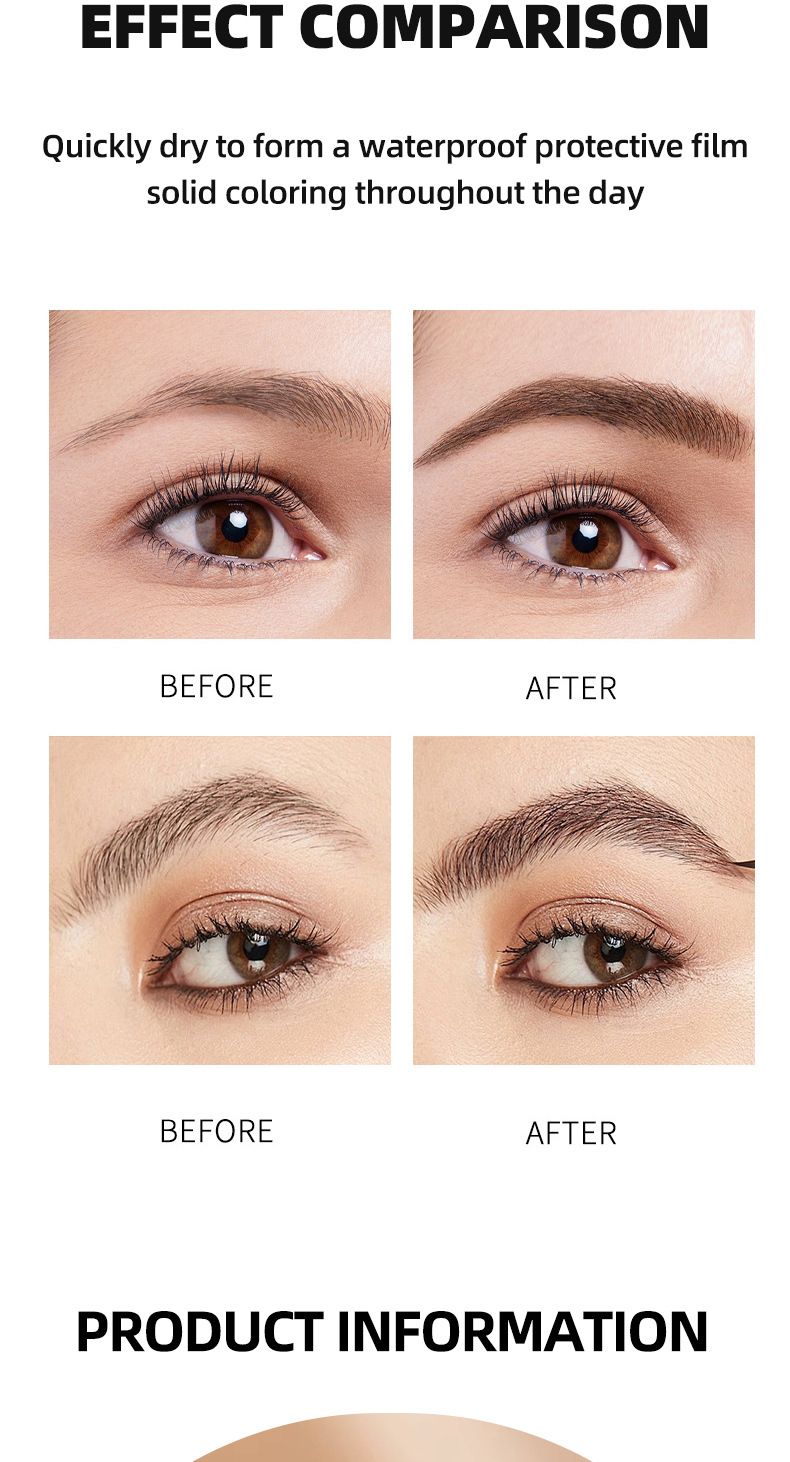 OCHEAL Cross-border Tear-off Eyebrow Glue Tear-off Speed Eyebrow Three-dimensional Eyebrow Dye Cream, Light Brown: A Must-have For Light Hair Color/wh_voghion.com