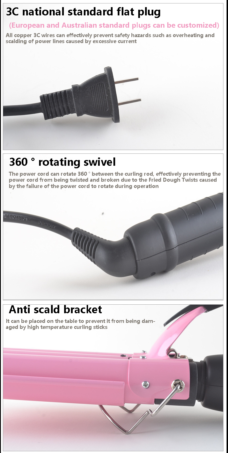 Water wave hair locktång Egg Roll Stick Three-Tube Curly Small And Large Volym 3 Barrel Hair Curler_voghion.com