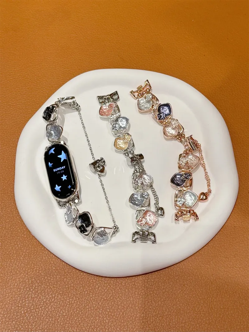 Pašček za uro za Xiaomi Band 8 7 8Pro 7Pro 6 5 4 3 Barvni Diamanti Temperament Zapestnica Pašček za uro_voghion.com