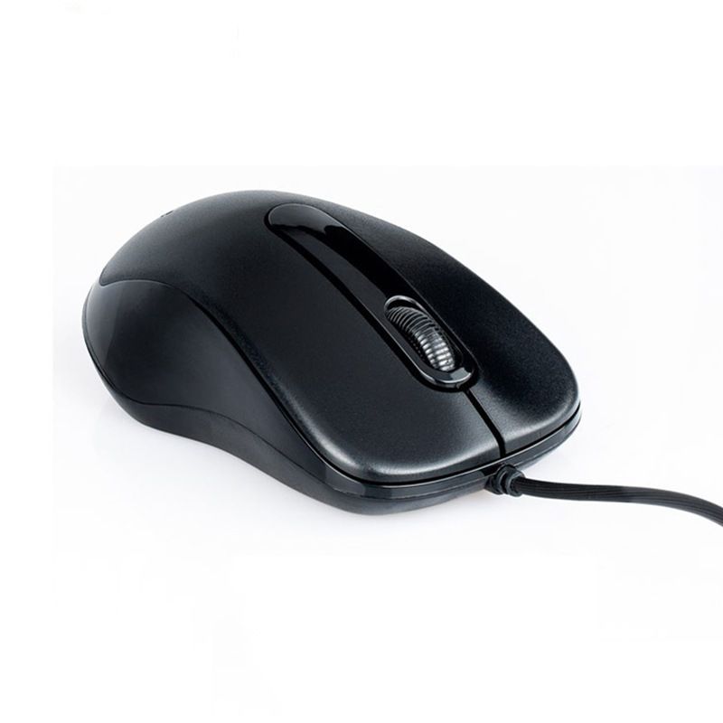Ratón óptico USB con cable, 1000 DPI, diseño ergonómico de 3 botones para portátil/computadora de escritorio (negro/blanco/gris)_voghion.com