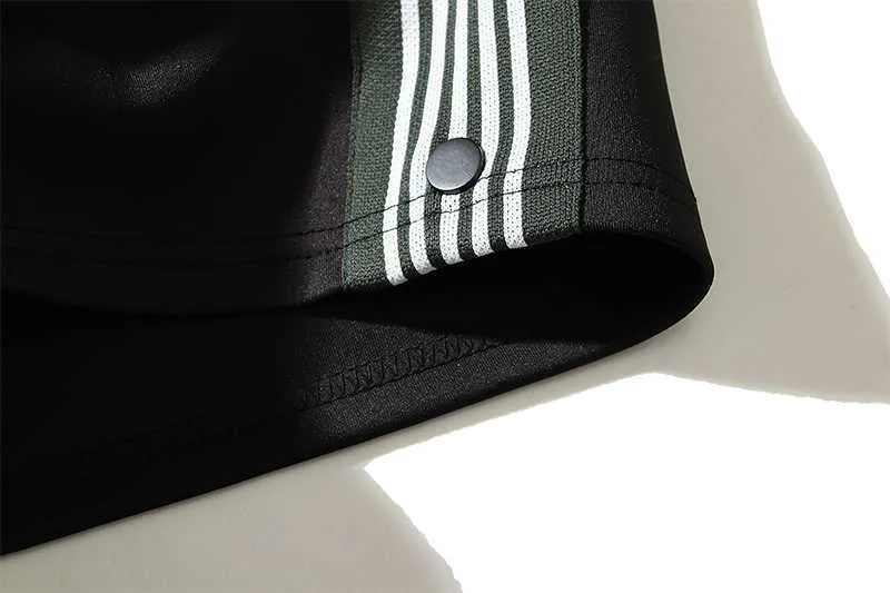 Men's AWGE Men Women Embroidered Butterfly Needles Shorts Button Stripe Track Breeches T221129_voghion.com