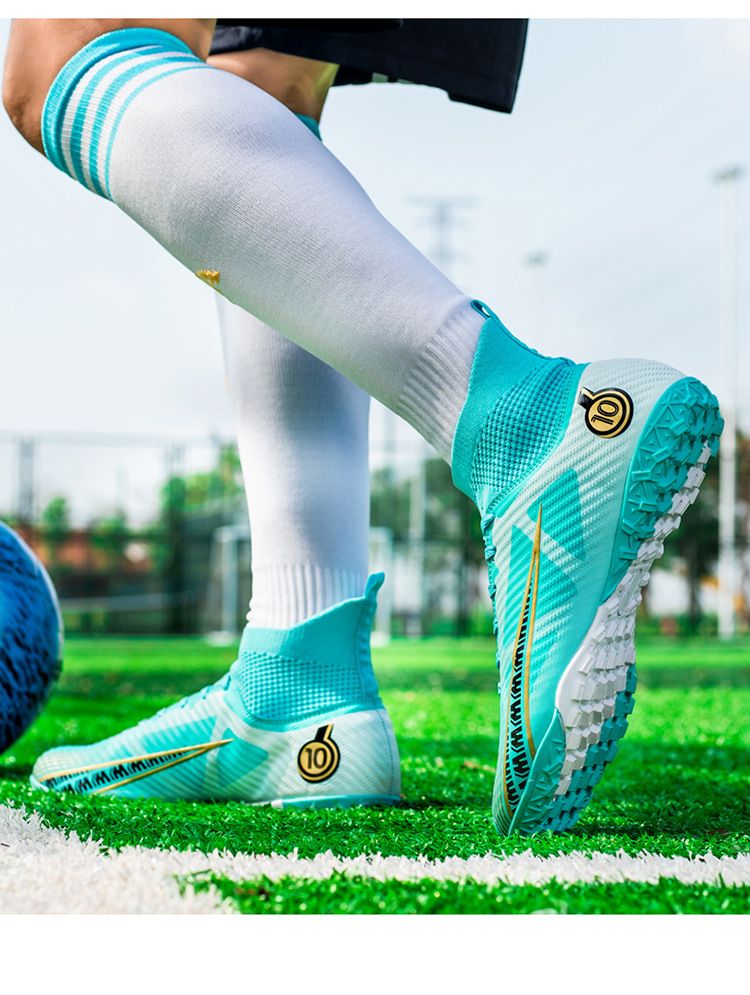 Large Size Authentic High Top Long Nails New Wholesale Student Football Broken Cleats Female Training Shoes_voghion.com