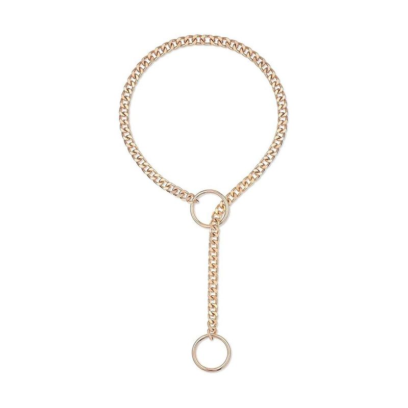 Collana in ottone placcato oro vero, di grande vendita, con anello a forma di cuore, stile punk, rock, cubano, lunga catena, con lucchetto a cuore._voghion.com