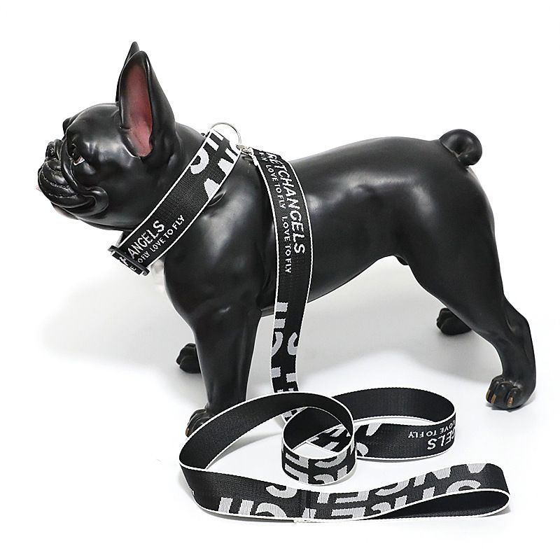 Kaji Trendy Brand For Medium Dogs Teddy French Bulldog Pug Pet Dog Collar Walking Leash_voghion.com