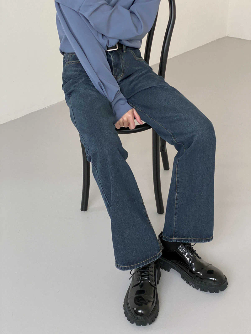 Men's IEFB Men Casual Denim Straight Pants Korean Style Solid Color Loose Simple 2022 Autumn Fashionable New Jeans_voghion.com