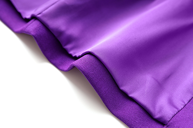 Veste de costume violette pour femmes, ensemble deux pièces, pantalon artisanal à bords perlés, ensemble deux pièces_voghion.com