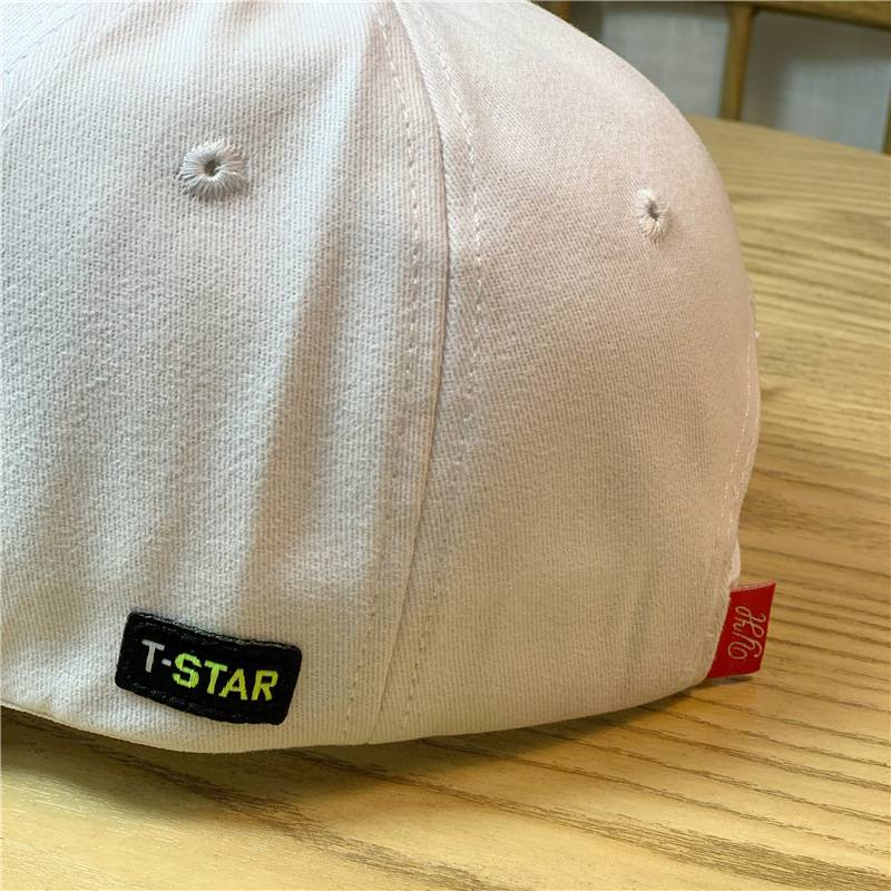 2023 ny basebollhatt kvinnlig bokstav R Display ansikte Liten mjuk topp koreansk upplaga Trendig märkesmössa Man Cool Casual Duck Tongue Hat_voghion.com