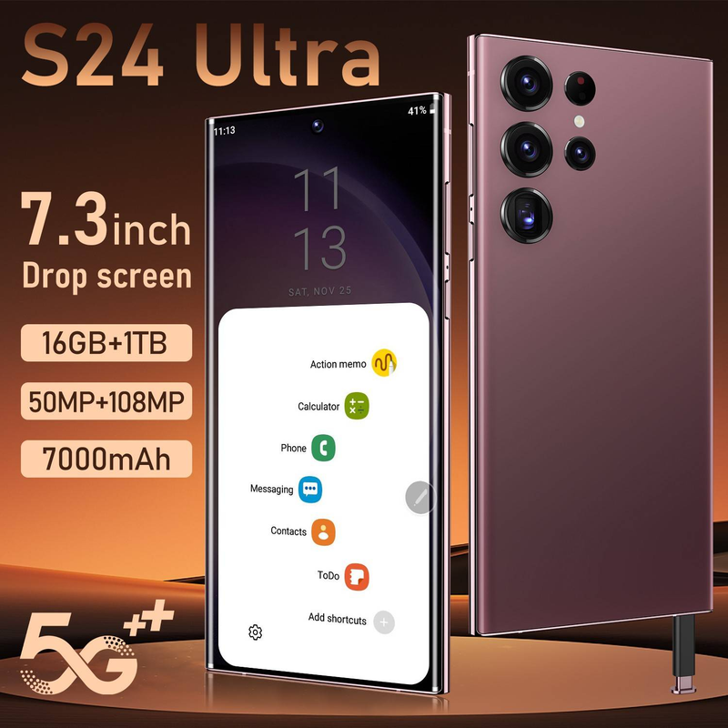 Neues Smartphone S24 Ultragroßes Display 16+1T Smartphone_voghion.com
