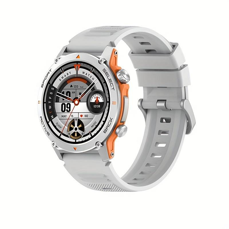 1.43 "large touch screen waterproof Bluetooth smartwatch - fully functional fitness tracker and phone answering, IP68 waterproof, sleep monitoring_voghion.com