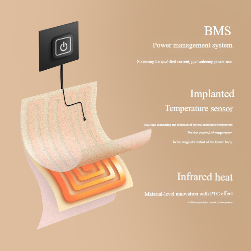 Winter smart charging heating scarf men and women USB plus electric heating warm neck cover outdoor cycling cold proof neck cover_voghion.com