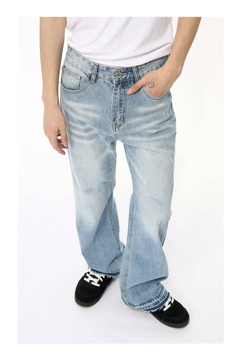 Men's Clothing 2025 Winter New Products Basic Simple Washed Flared Jeans Casual_voghion.com