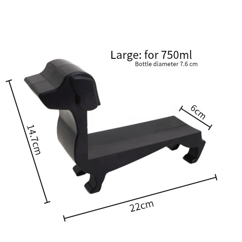 Suporte para garrafas de vinho Dachshund - Suporte para garrafas em formato de cachorro engraçado para decoração de cozinha e bar - Presente exclusivo para amantes de vinho_voghion.com