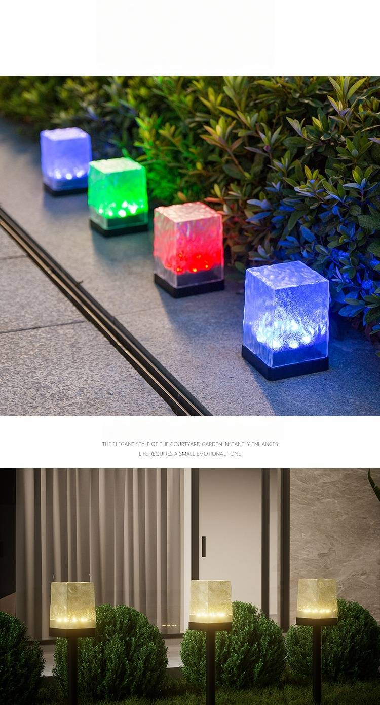 Solar Powered Garden Lights Outdoor Waterproof LED Landscape Lighting With 3-in-1 Function (White/Warm/Color Changing) For Yard, Pathway_voghion.com