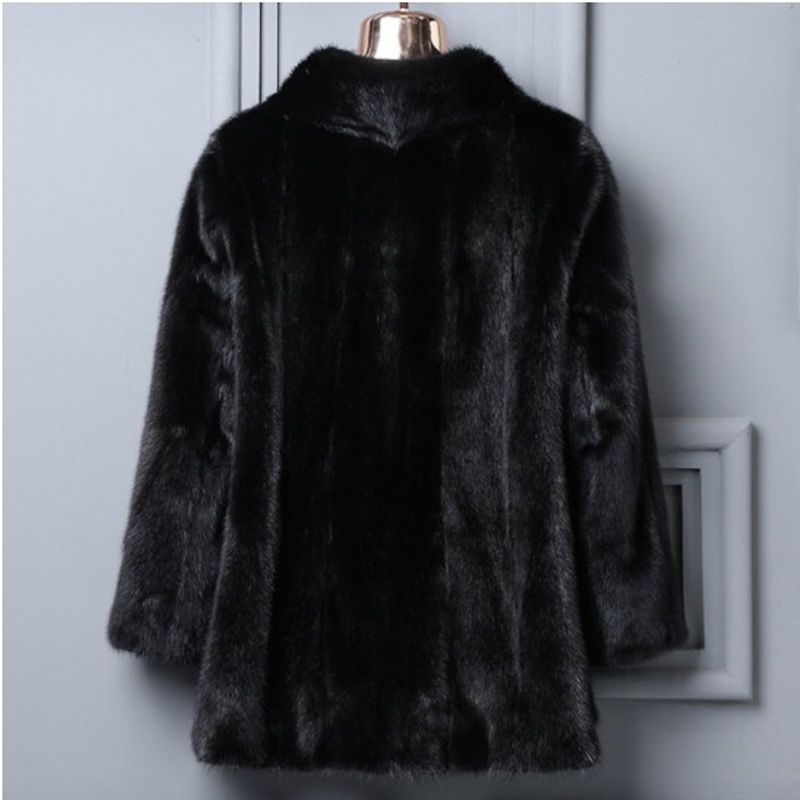 Giacca in pelliccia sintetica da donna – Elegante cappotto corto in pelliccia sintetica con collo alto (da taglie piccole a taglie forti)_voghion.com